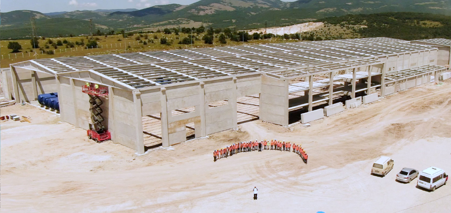 Tasarladığımız Gazbeton Tesisi